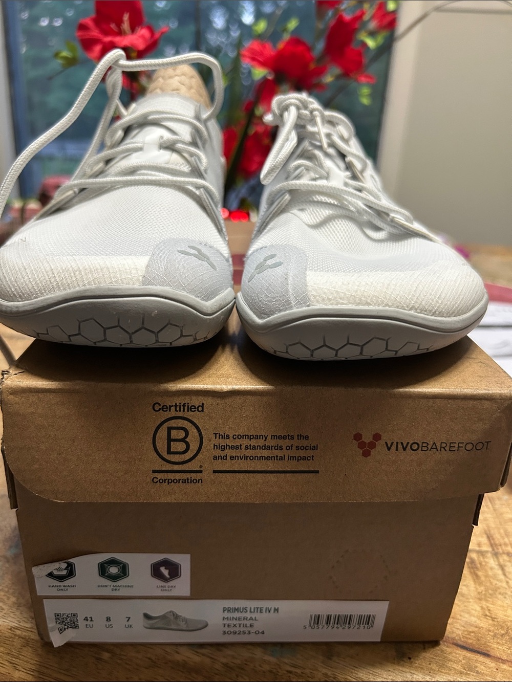 Vivo Barefoot Men's Minimalist Sneakers in Mineral White